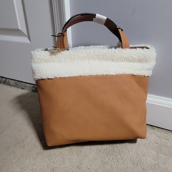 2 Nanette Lepore Vegan Best Friends Faux Fur Tote Handbag With Strap bundle - Picture 3 of 12